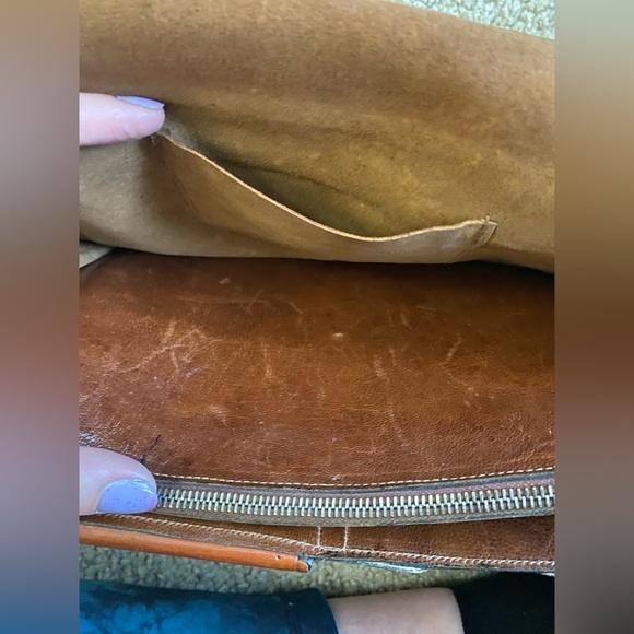 Vintage Leather Shoulder Purse from Mexico - Picture 8 of 15